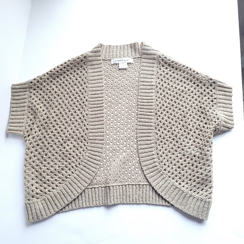 August Silk Gold Cardigan
